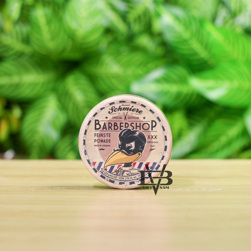 [CHÍNH HÃNG] Pomade vuốt tóc SCHMIERE THE KING, BLACK, BARBERSHOP cao cấp của Đức