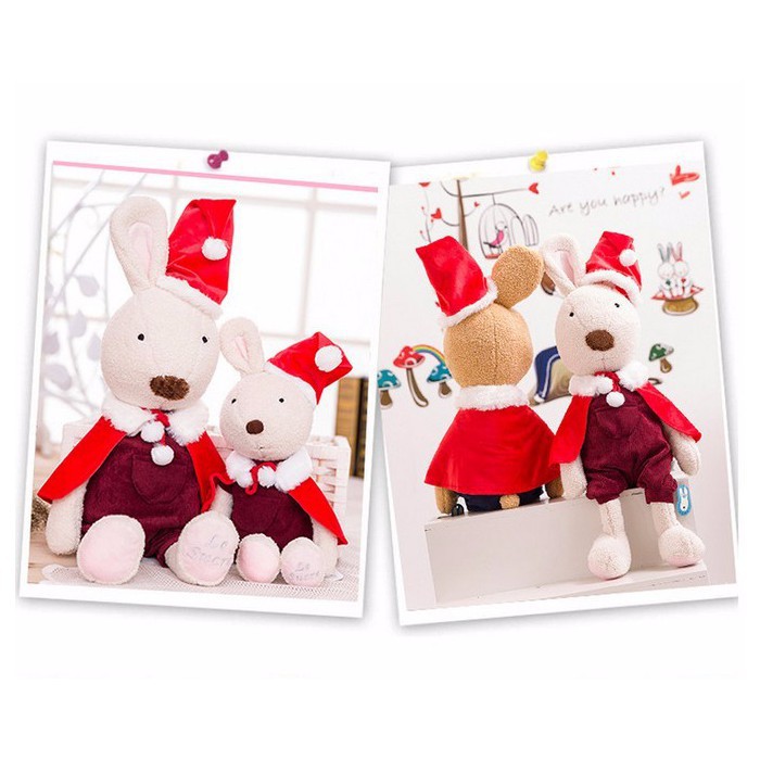 Thú bông gấu bông thỏ nâu noel