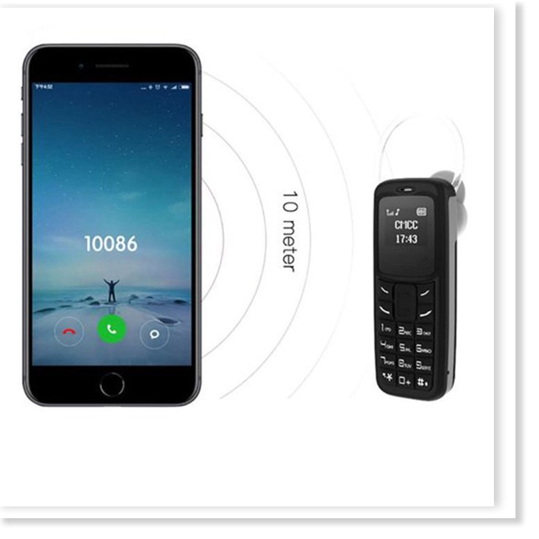 Điện thoại mini BM30 kiêm tai nghe bluetooth 1 sim hỗ trợ thẻ nhớ lên đến 36GB | BigBuy360 - bigbuy360.vn