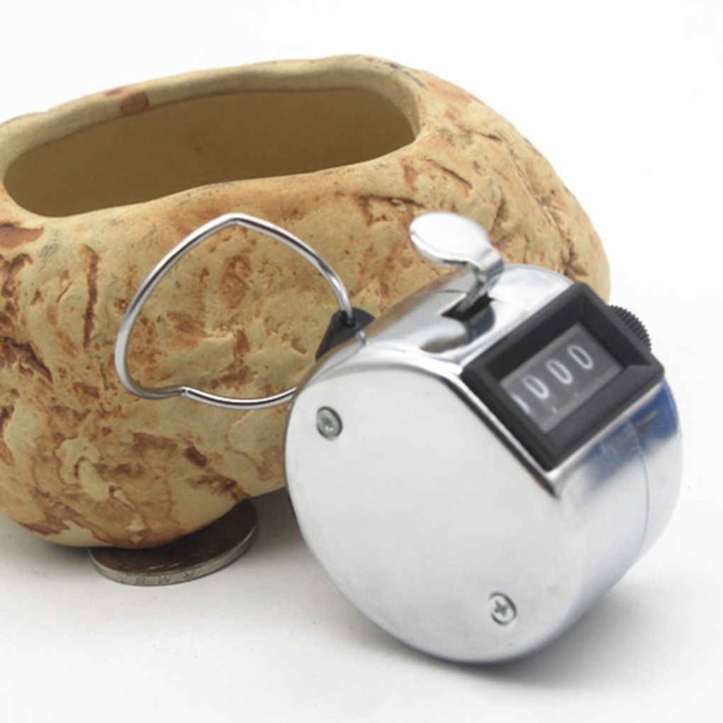 Bộ đếm thủ công chữ số dạng bấm cầm tay bằng crom cho người chơi golf