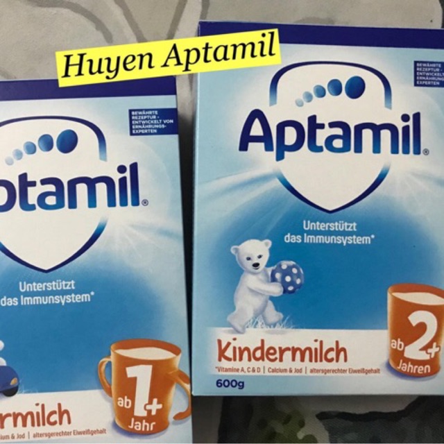 Sữa bột Aptamil Đức 1+ 2+ hộp 600g