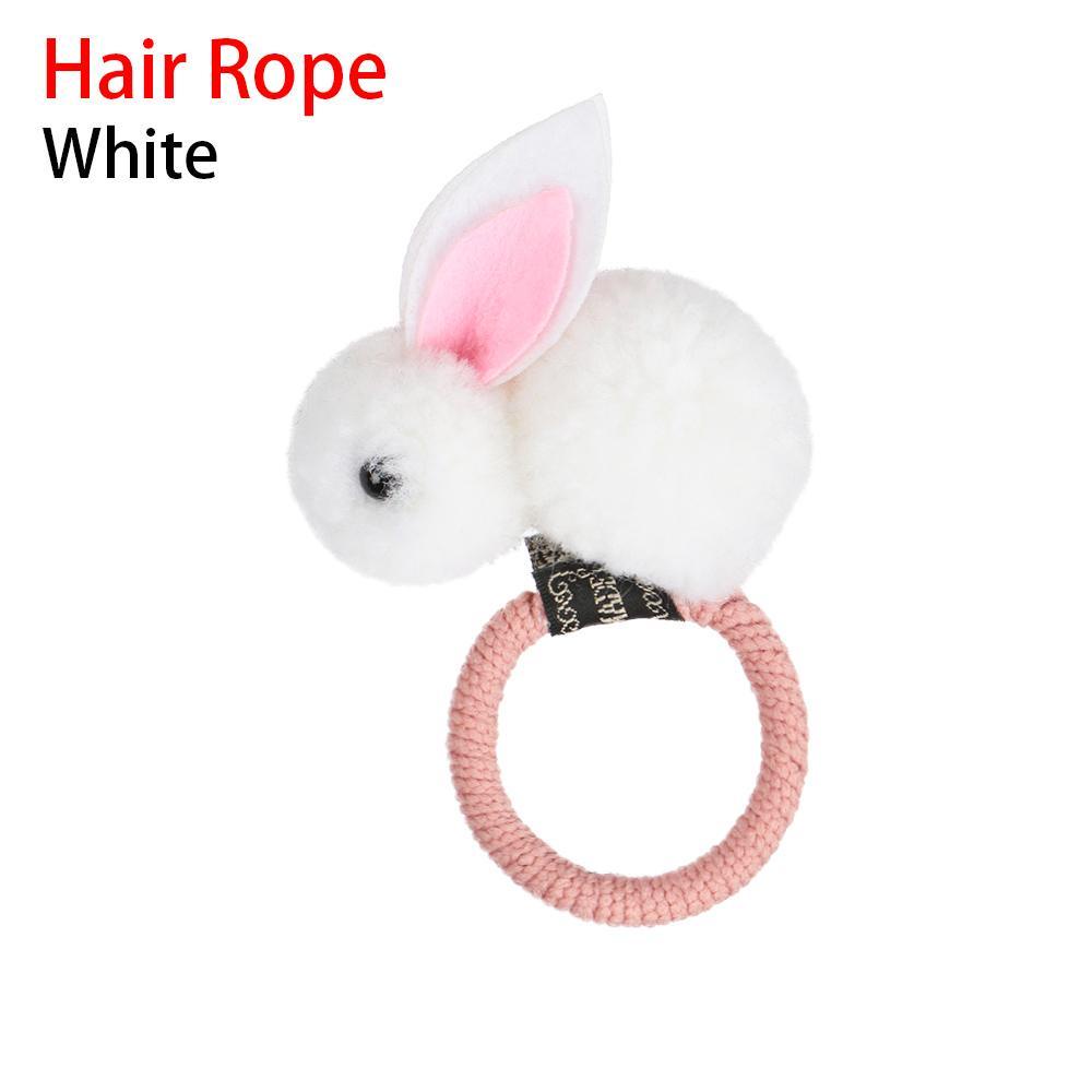 Dây Cột Tóc Co Giãn Hình Thỏ Dễ Thương Cho Bé