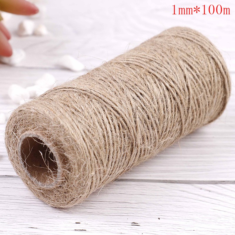 Cuộn Dây Đay 100M Tự Nhiên Dùng Trang Trí Đồ Chơi DIY