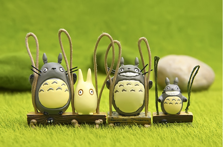Chậu Cây Mini Tự Trang Trí Sân Vườn Dòng EVB Totoro Hayao Miyazaki Anime Geely Cat