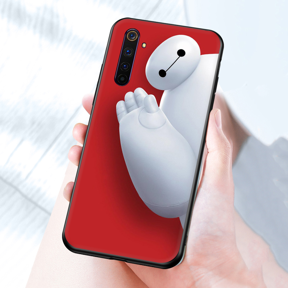 Ốp Điện Thoại Tpu Mềm Chống Rơi Màu Đen Cho Realme 2 3 A5 X Lite 3 Pro 5 5i 5s Big Hero 6