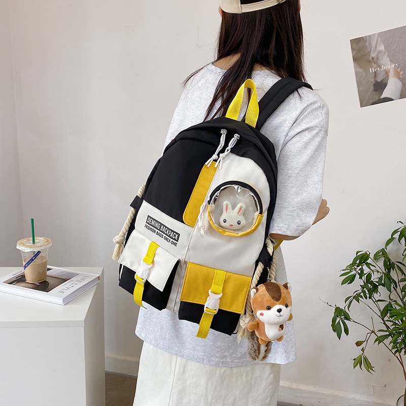 Ba lô học sinh màu sắc dễ thương