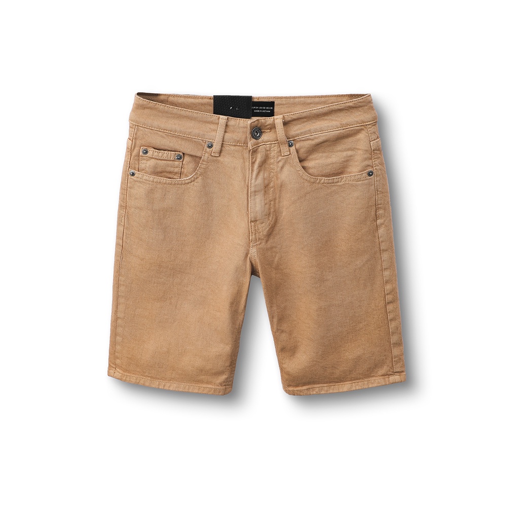 Quần short bò jean nam HEBOZ Color 5M nhiều màu trơn basic chất denim cao cấp co giãn nhẹ chuẩn form slim fit - 00000976