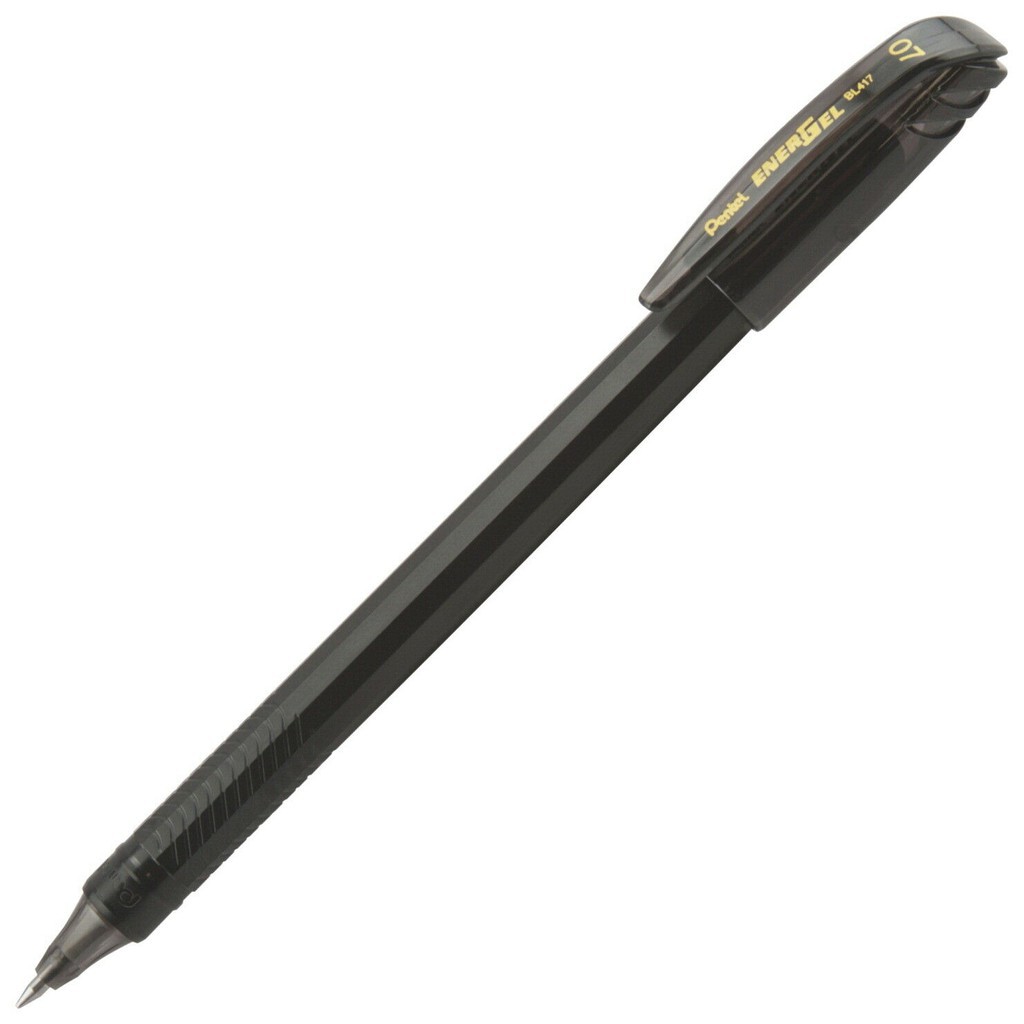 Bút gel Pentel Energel Roller Gel Pen BL417 - Metal tip 0.7mm - Màu đen (Black)