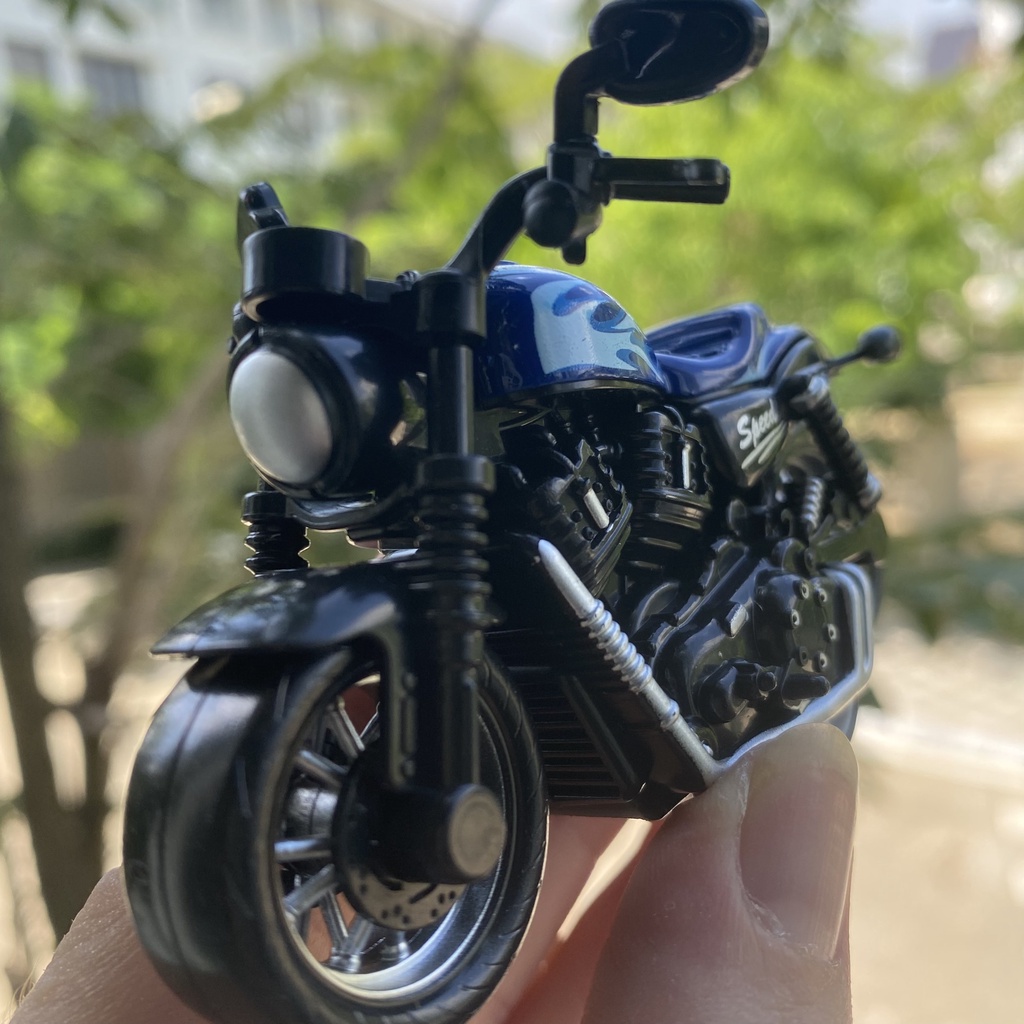 Đồ chơi mô hình xe mô tô Harley Davidson KAVY bằng hợp kim và nhựa chạy cót nhiều màu