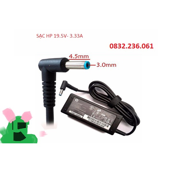 Sạc HP 19V- 3.33A CHÂN KIM XANH NHỎ/ SẠC ZIN CHÍNH HÃNG/ ADAPTER HP