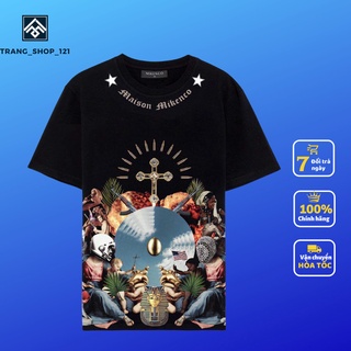 Áo Thun Nam Nữ Form rộng Tay Lỡ In Hoạ Tiết Tượng MIKENCO Cực Chất Cực Thấm Hút Mồ Hôi