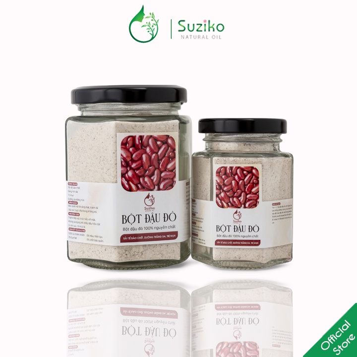 Bột Đậu Đỏ SUZIKO đắp mặt nạ hữu cơ nguyên chất 140G | 100% Organic