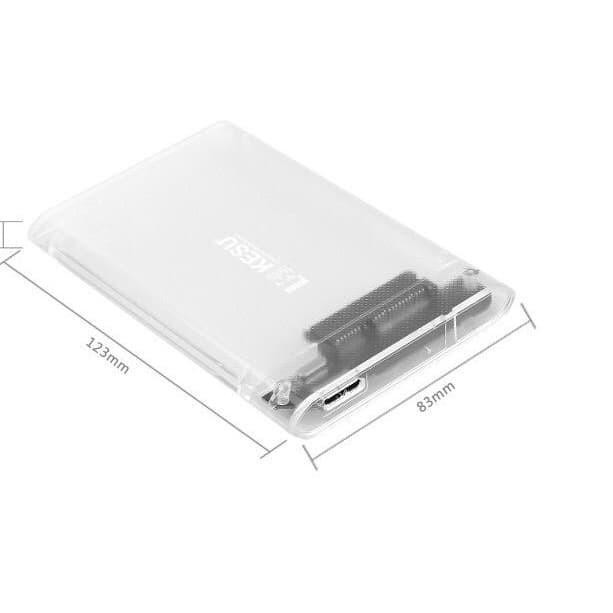 Hộp Đựng Ổ Cứng Ngoài 2.5 Inch Sata3.0 Hdd Ssd Trong Suốt | BigBuy360 - bigbuy360.vn