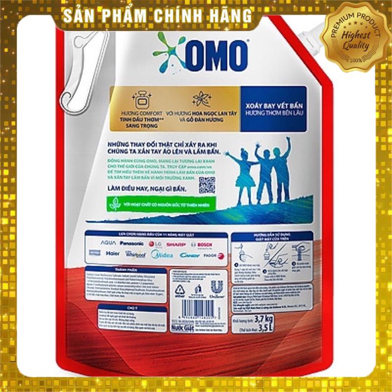 Túi Nước Giặt OMO Matic Comfort Hương Tinh dầu thơm 3.7kg