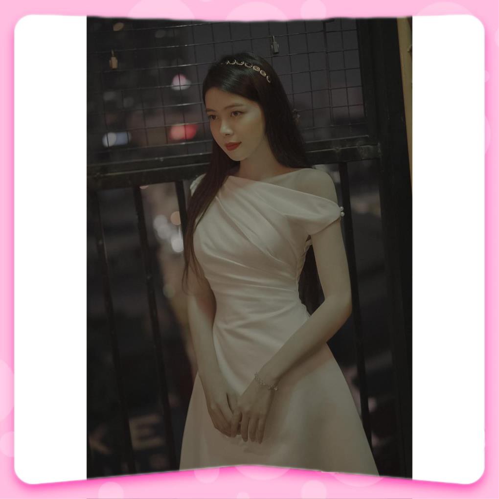 Đầm Nữ, Đầm dự tiệc lệch vai xòe sang trọng quý phái thời thượng V | BigBuy360 - bigbuy360.vn