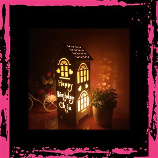 Đèn ngủ handmade khắc chữ theo yêu cầu, quà tặng ý nghĩa cho người bạn yêu thương