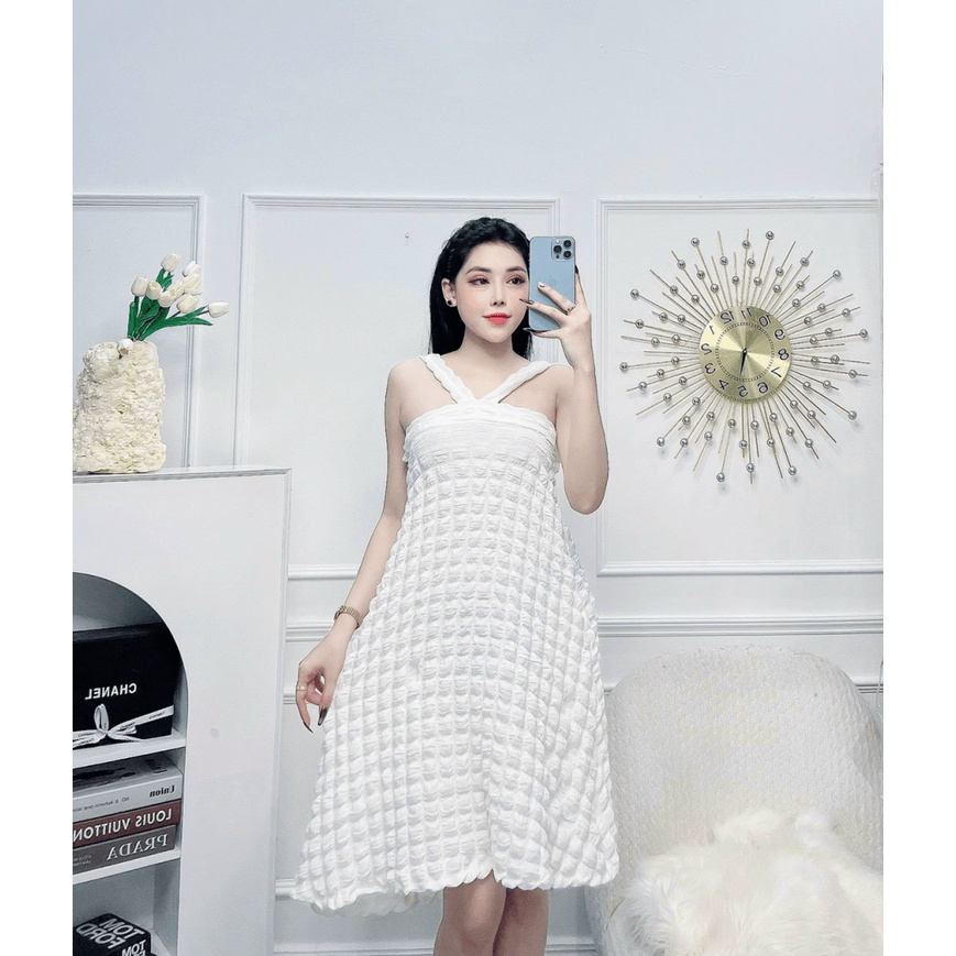 (HCM) ĐẦM CỔ YẾM XÒE SANG TRỌNG TÔN DÁNG SIÊU XINH - TIỂU THƯ HÀN QUỐC CHO CÁC NÀNG KOKO MI FASHION