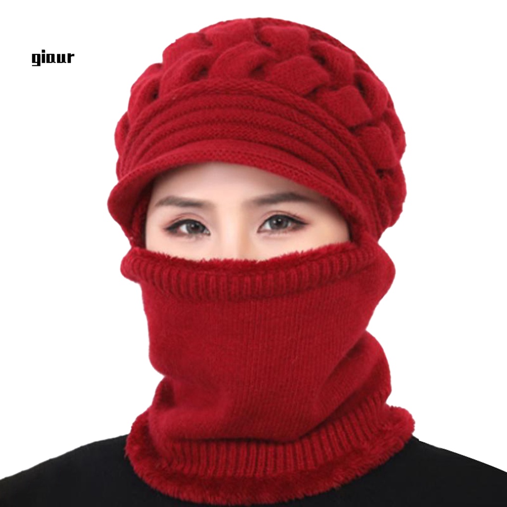 Mũ len trùm tai giữ ấm mùa đông 6 màu không gây kích ứng