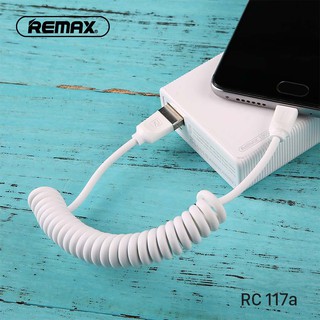 Cáp sạc lò xo Remax Rc-117a cổng Type C