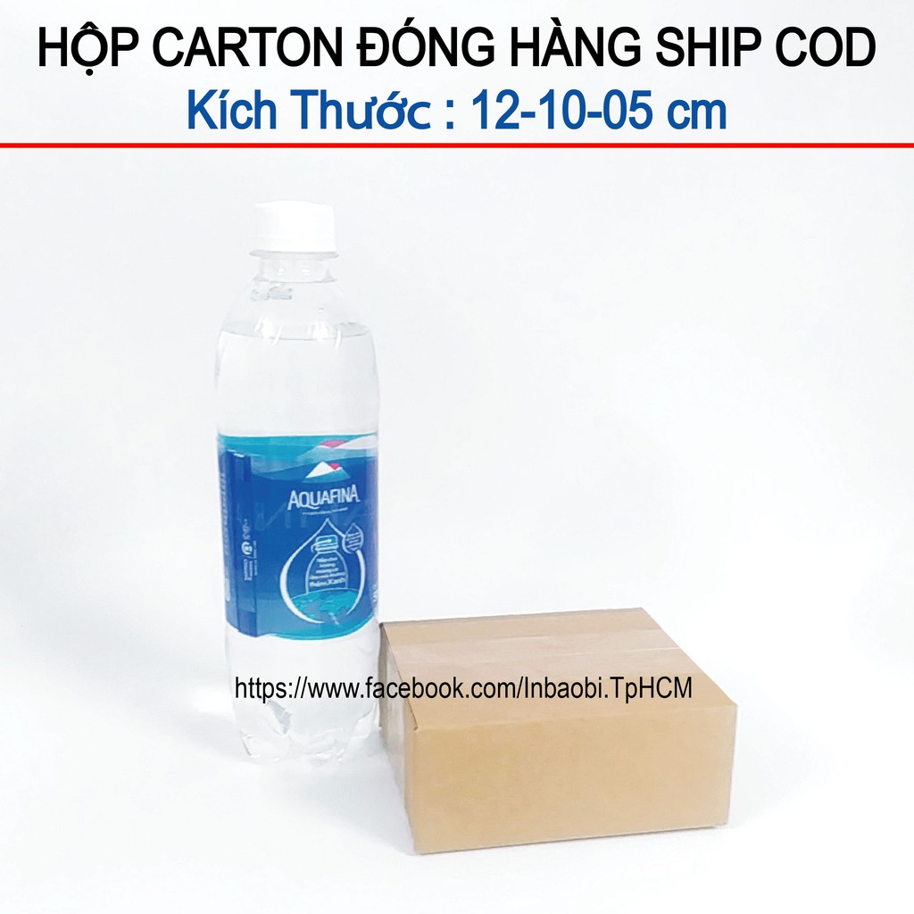 20 Hộp 12x10x5 cm, Hộp Carton 3 lớp đóng hàng chuẩn Ship COD (Green &amp; Blue Box, Thùng giấy - Hộp giấy giá rẻ)