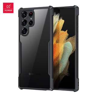 Xundd Ốp điện thoại TPU + PC Trong Suốt Cho Samsung Galaxy S22 Ultra