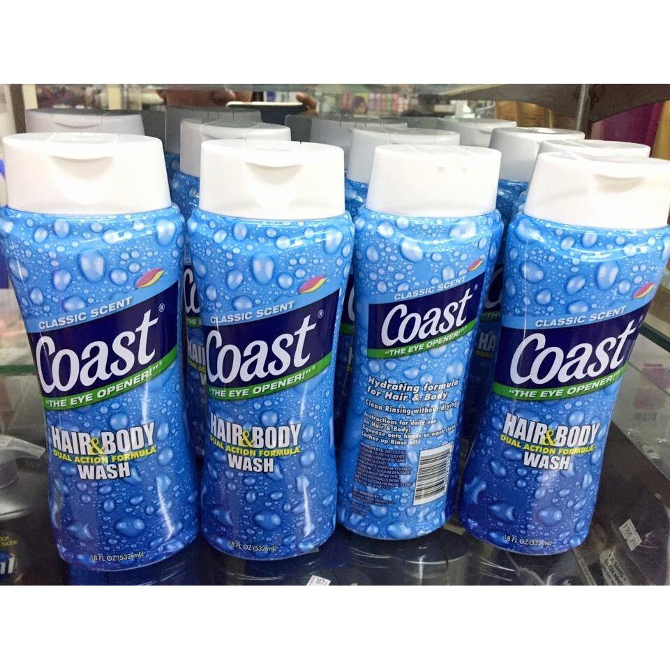 Sữa tắm gội cho nam Coast 532 ML/ 946 ML