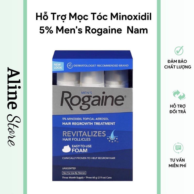 Mọc Tóc Minoxidil 5% Men's Rogaine cho Nam