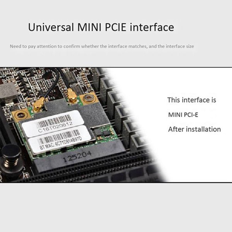 Card Wifi 802.11ac Mini Pci-E 2.4g / 5g Bluetooth 4.2 Cho Win7 / 8 / 10 | BigBuy360 - bigbuy360.vn