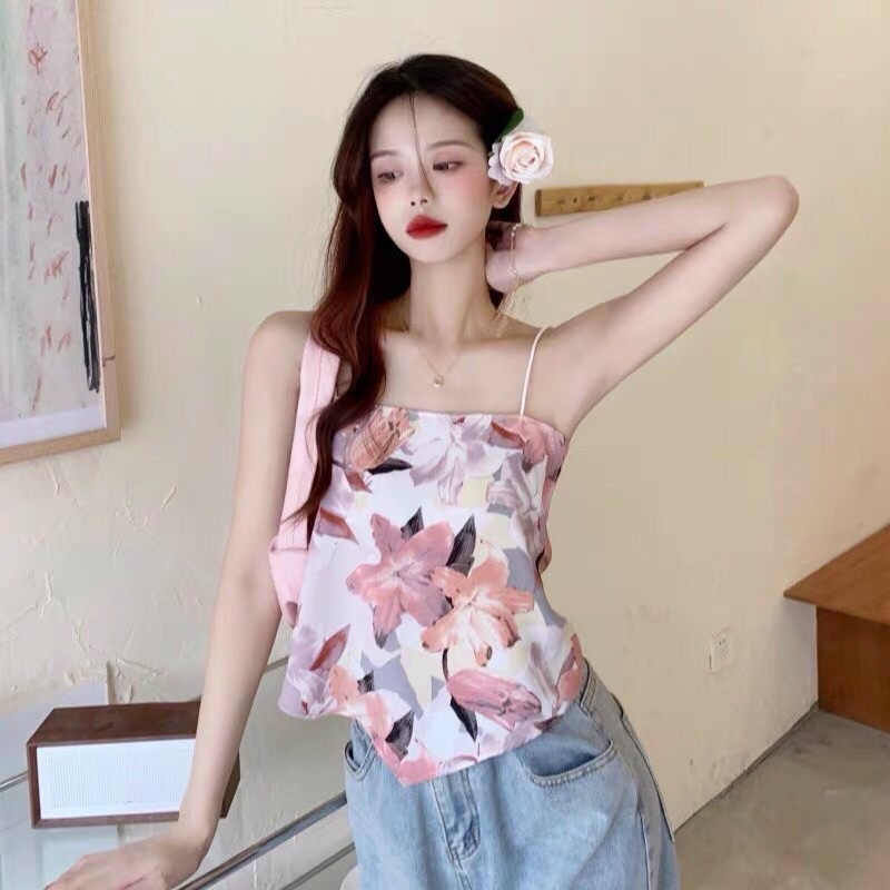 🌸Áo 2s hai dây lụa tam giác buộc nơ mặc 2 kiểu