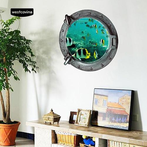 Đề can dán trang trí hình ô cửa sổ của tàu ngầm