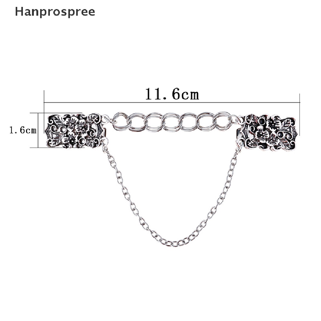 Hanprospree > Ghim Cài Áo Cardigan Khăn Choàng Cổ Hình Hoa Phối Dây Xích Thích Hợp Làm Quà Tặng Cho Bạn