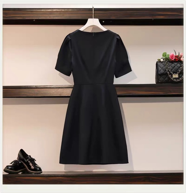 Bigsize M-4XL Đầm công sở cổ thắt nơ cách điệu dáng dài/ngắn