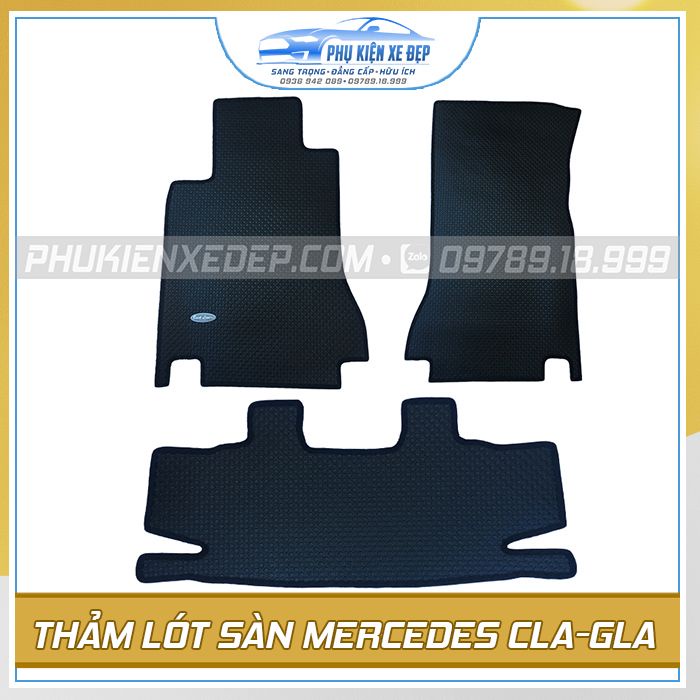 Thảm lót sàn ô tô Kata cao su Thái Lan cho xe Mercedes-Benz GLE/Benz S-Class/Benz GLS/Benz GLK/Benz E-Class/Benz CLA-GLA