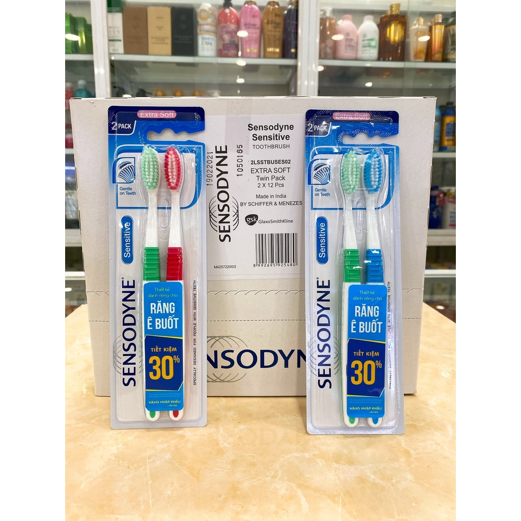 Bộ 2 Bàn Chải Đánh Răng Sensodyne Sensitive Extra Soft Sensitive Extra Soft