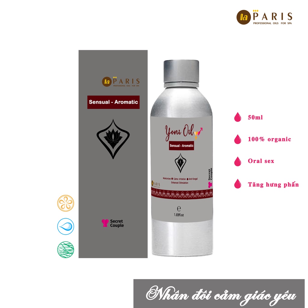 Dầu Massage Vùng Kín Thần Thánh Giúp Tăng Cảm Giác Kích Thích Nam Nữ YONI OIL LA PARIS