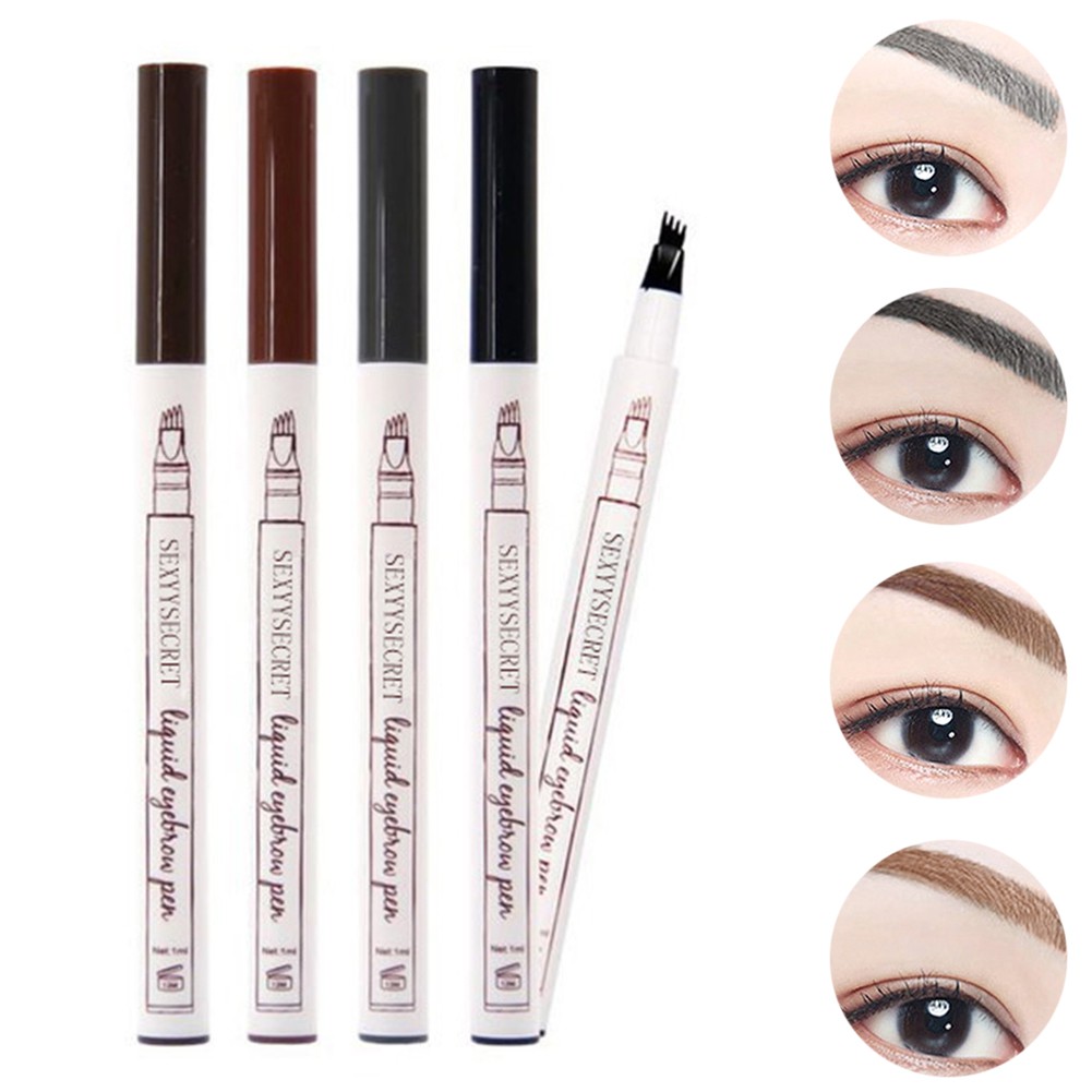 Bút kẻ lông mày chống nước đầu cọ 4 ngọn đẹp tự nhiên chất lượng cao | BigBuy360 - bigbuy360.vn