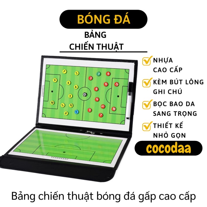Bảng Chiến Thuật Bóng Đá - Bảng Sơ Đồ Chiến Thuật Gấp Gọn Kèm Bút Dạ Tiện Lợi 6135 [FREESHIP]