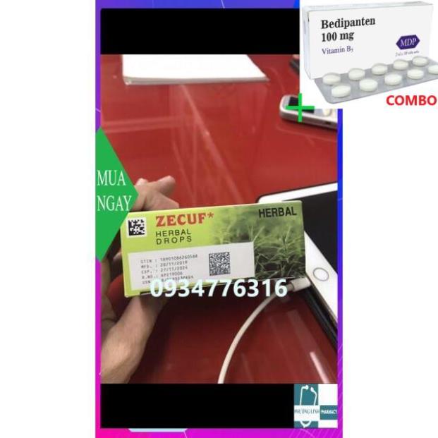 Combo Bedipanten 100mg +  Kẹo ngậm zecup ho viêm họng