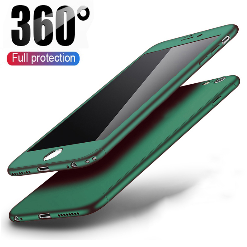 Ốp Điện Thoại Kính Cường Lực Cứng Bảo Vệ Toàn Diện 360 Độ Cho Samsung S6 S7 Edge S8 S9 Plus J2 Pro 2018