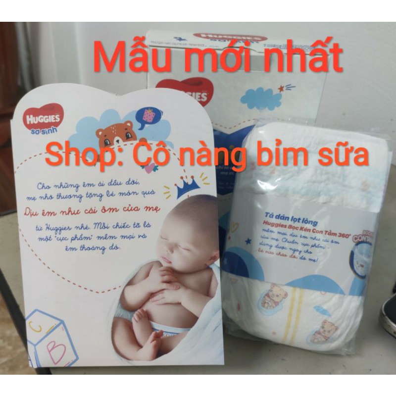 Tã dán Huggies sơ sinh size NB100/120/S100 miếng( mẫu mới nhất)