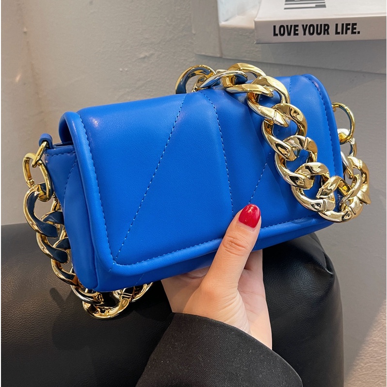 Túi Đeo Vai Hình Vuông Cỡ Nhỏ Phối Dây Đeo Sợi Xích Thời Trang Mùa Hè 2022 Chất Lượng Cao Cho Nữ