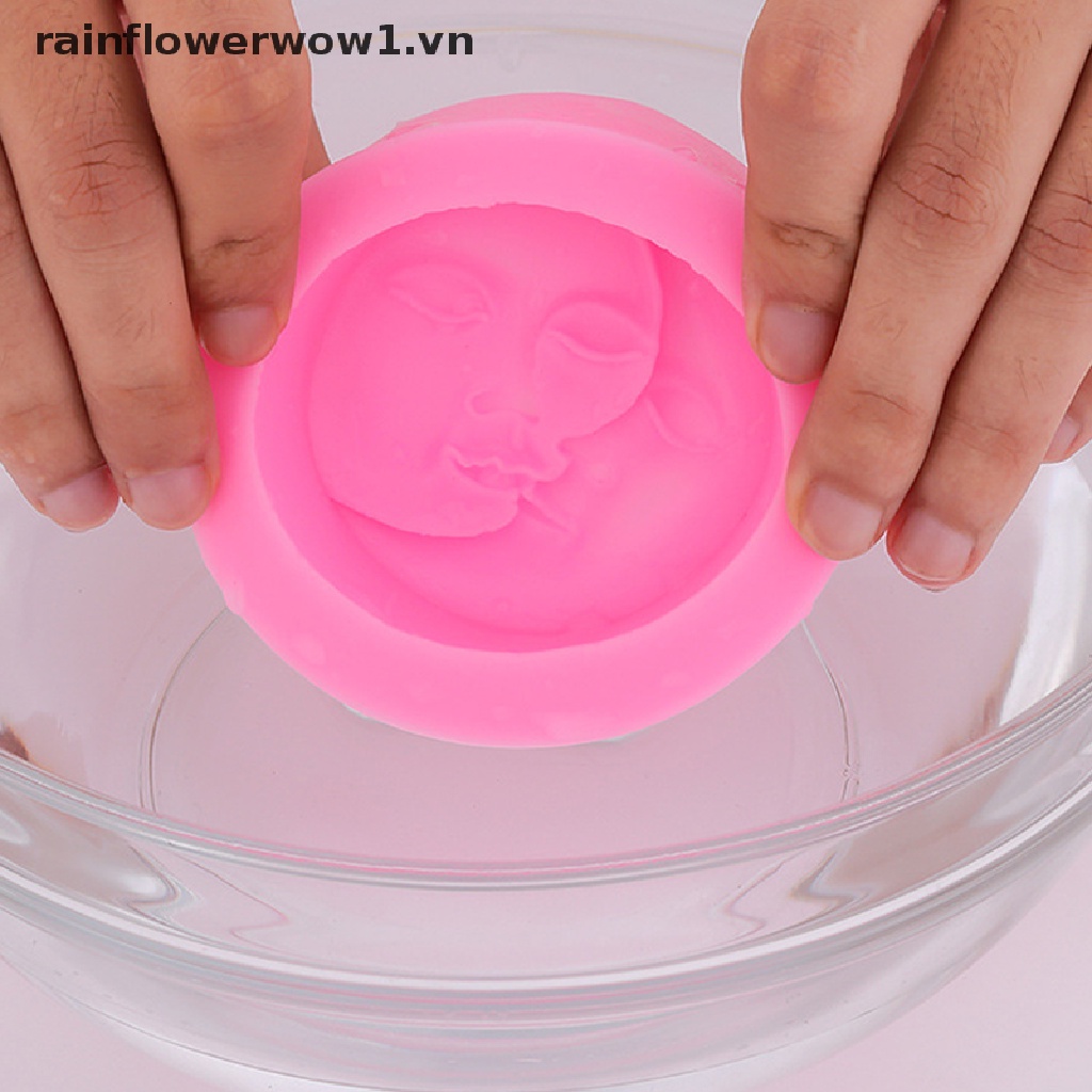 Khuôn Silicone Làm Nến / Xà Phòng / Mặt Trăng / Thủ Công