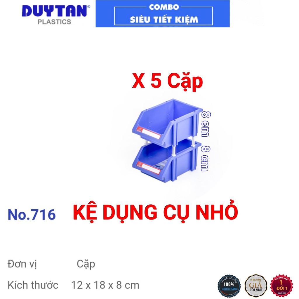 Kệ nhựa dụng cụ duy tân Nhỏ -COMBO 5 Cặp