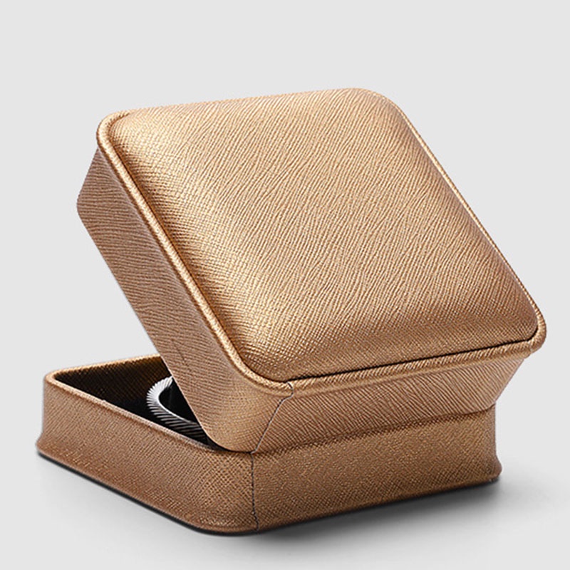 Hộp Đựng Trang Sức Bằng Da PU Cao Cấp Hình Chữ Thập Đính Ngọc Trai Sang Trọng