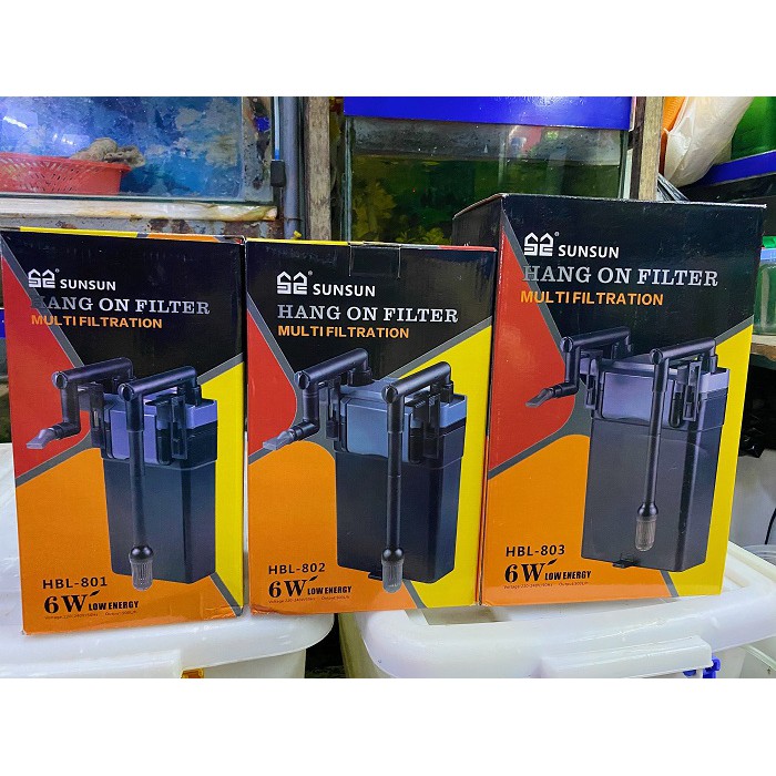 LỌC TREO SUNSUN HBL 801, HBL 802, HBL 803 CHO HỒ CÁ 60 ĐẾN 80CM
