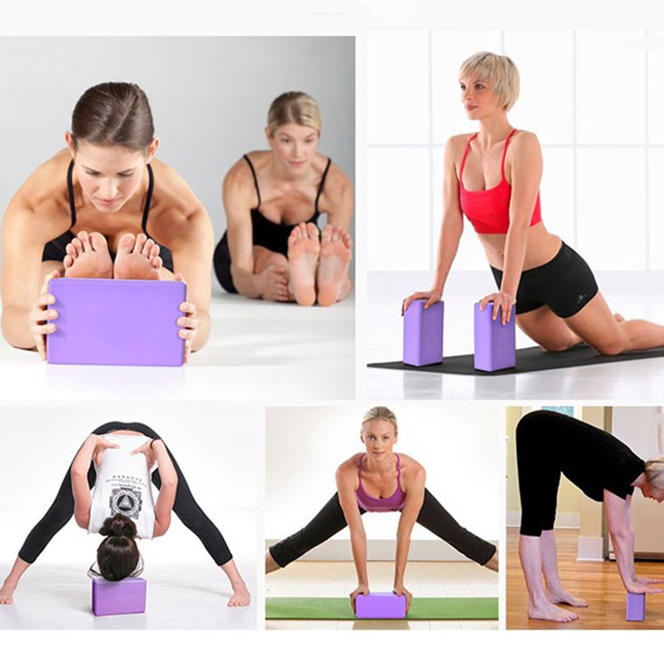 Gạch tập Yoga, Gối tập yoga xốp cao cấp EVA Cứng gấp 3 lần loại gạch tập thông thường