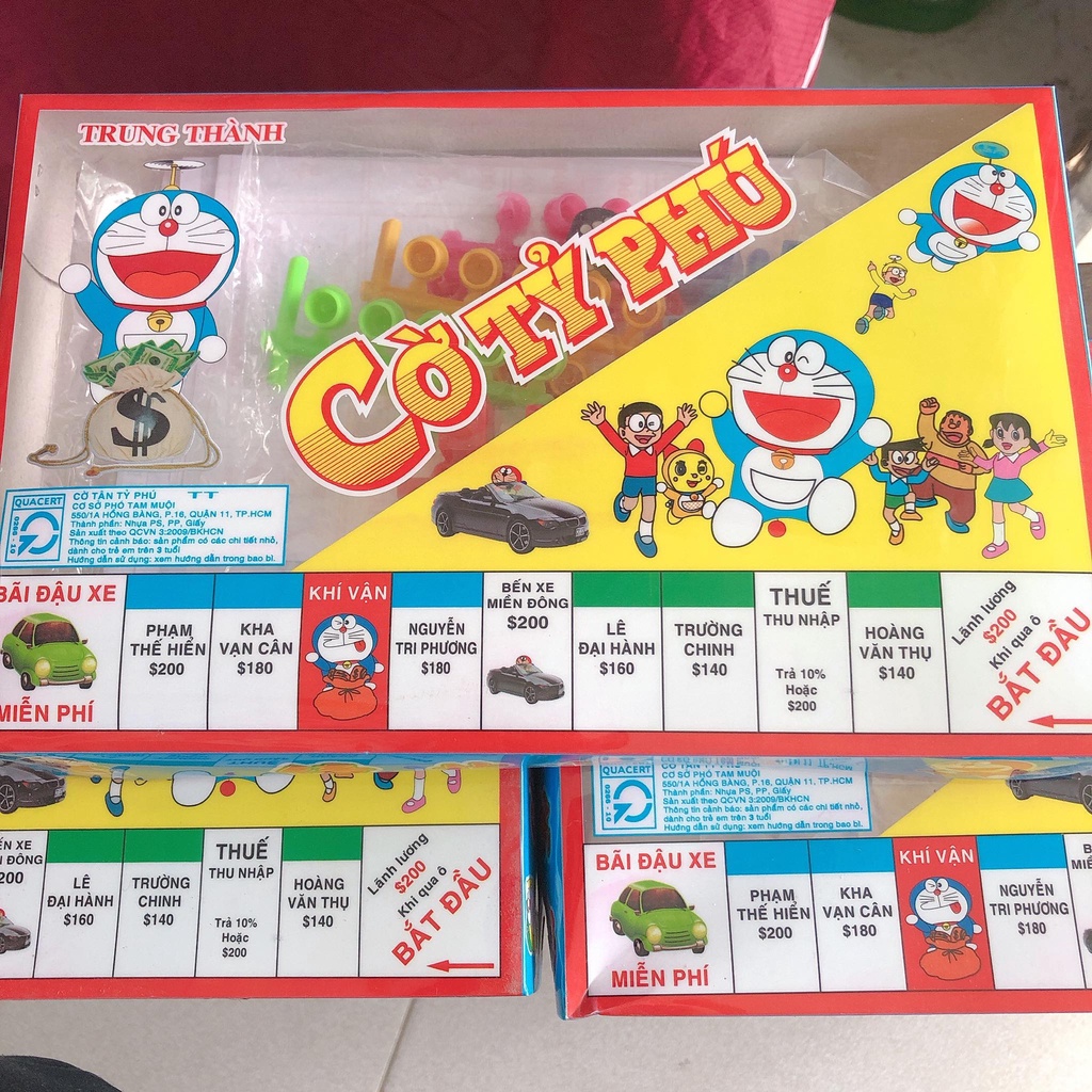 Cờ Tỷ Phú bộ đồ chơi bằng nhựa