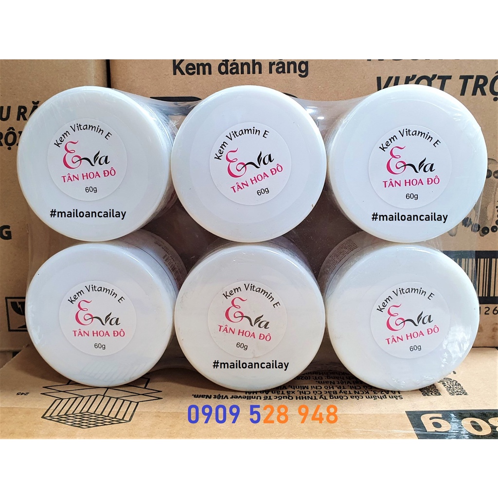 Kem Eva Tân Hoa Đô trắng da cấp tốc 60g