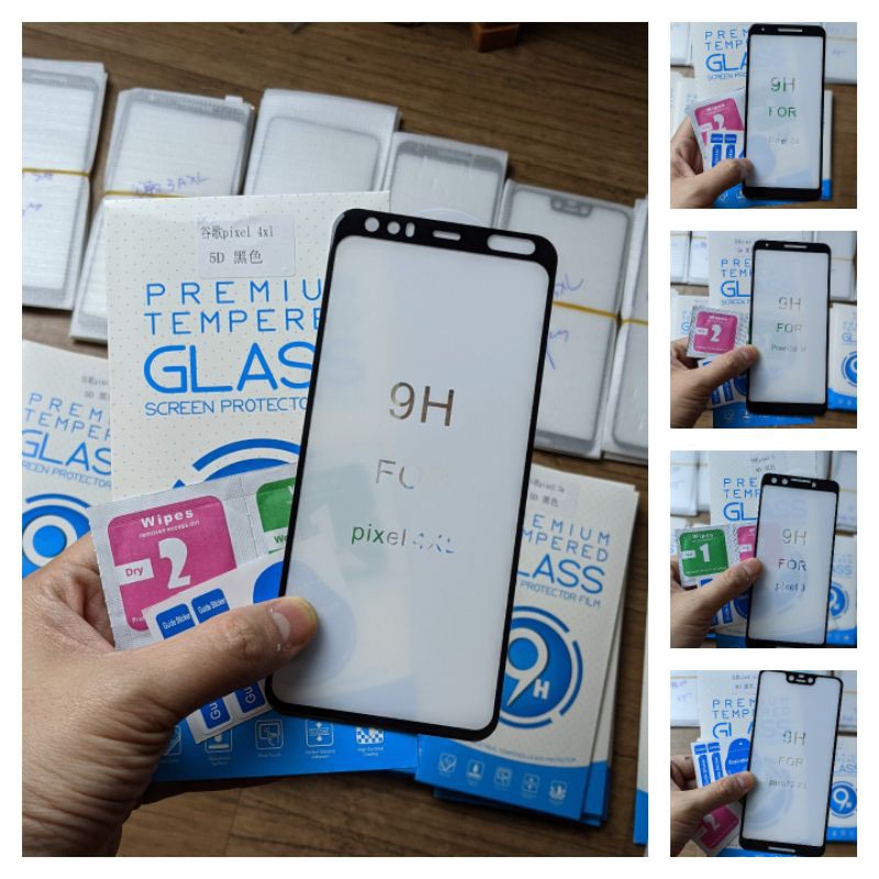 Kính cường lực full màn viền đen Google Pixel 5 / 4a 5g / 4a / 4 XL / 4A / Pixel 3 XL / 3a XL / 3a / Pixel 2 XL / 2