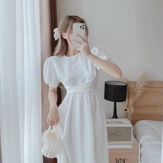 Đầm xòe cao cấp tréo eo cực xinh